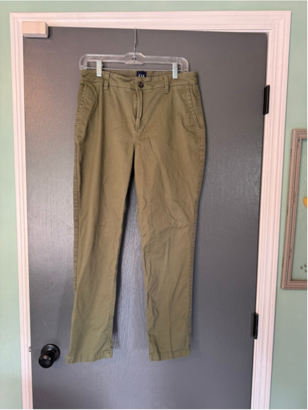 Women's GAP Olive Green Straight Leg Pants Size 8